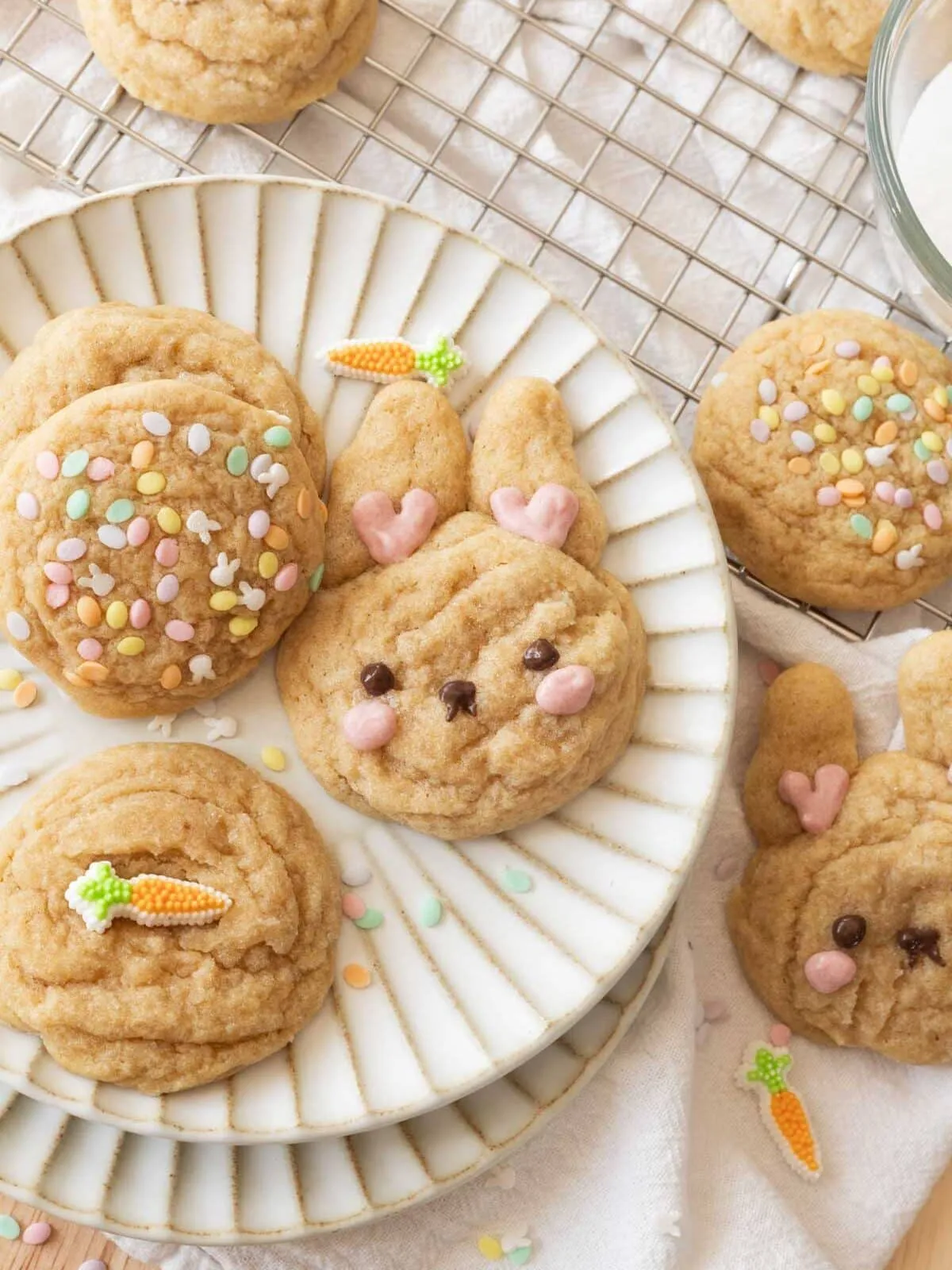 Cute bunny sugar cookies